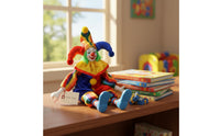 Handmade Hanging Leg Clown Doll Gift Porcelain Clown Doll Souvenir Decorative for Collectors