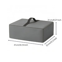 Reinforced Seams Waterproof Printer Cover Silver-Coated Interior Printer Cover with Handle Rectangular Office Accessory Heavy-Duty