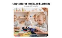 Child-Safe children's Tambourine Educational Percussion Playset Easy to Hold Hand Drum Develops physical abilitys for Kindergarten educators, Preschoolers, Music lesson, lessonroom, play area, play session