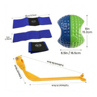 Elastic Golf Swing Coach Set Curved Golf Practice Set Dimpled Textured Training Ball
