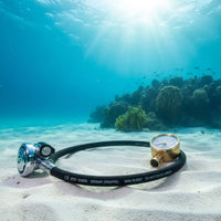 Braided Hose Sturdy Scuba Pressure Gauge Hose Heavy-Duty for Divers