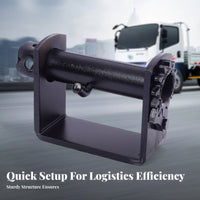 Heavy Duty Truck Rope Tightener Easy to Operate Manual Cargo Winch Time Saving for Trucks, Freight Transport