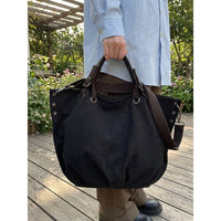 Travel Bag and Tote Bag for Daily Use, Large Canvas Tote Bag with Polyester Lining and Double Strap, Soft Bag for Women, 36*18*35cm Size