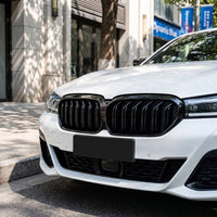 Non-Fading Front Kidney Grille Long-Lasting Double-Slat Kidney Grille Lightweight Front Grill No Modification