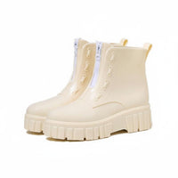 Non-Slip Sole Platform Rain Boots Fashionable Waterproof Jelly Boots Easy to Clean Women's Footwear Comfortable