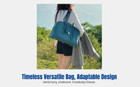 Luxury Genuine Leather Structured Bag, Women's Shoulder Handbag, Minimalist Bowling Purse, Top Grade Cowhide, Large Capacity