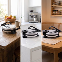 Folding Griddle Appliance Non Flatbread Maker Folding Electric Griddle for Families, Students, Breakfast, Kitchen, Dorm Room