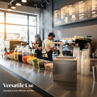 Food Grade Material Sauce Pump Dispenser Precise Dispensing Stainless Steel Lid Sauce Pump Easy to Clean for Chefs, Coffee Shop, Restaurant