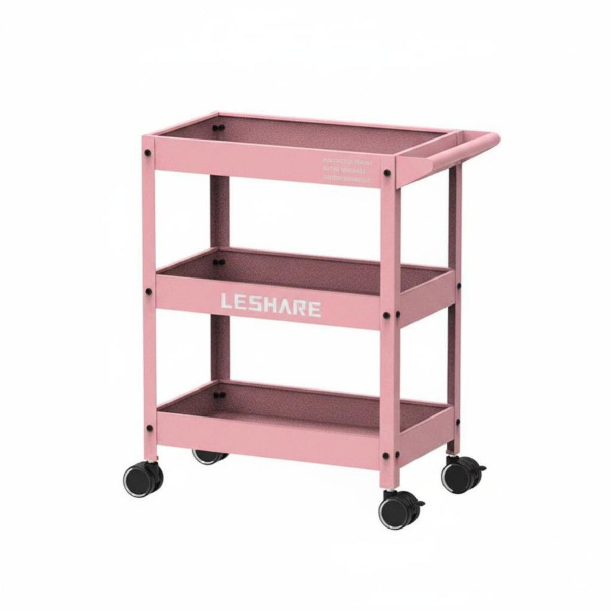 With casters 3-Tier Rolling Organizer Easy to Move 3-Tier Rolling Shelf Multi-Purpose Storage Trolley Space-Saving for Apartment Dwellers, Office Workers, Under Desk, Small Spaces, Living Room, Bedroom