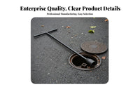 Long-Lasting Steel Construction Fire Hydrant Wrench Resistant Folding Hydrant Wrench Heavy Duty Underground Valve Key Multi-Functional for Firefighters, Utility Workers, Maintenance Personnel, Outdoor, Emergency Action