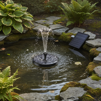 Solar-Powered Fountain Pump Kit with Separate Solar Panel for Outdoor Garden and Indoor Use