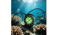 Bungee Compass Side Reading Liquid-Filled Compass Rugged Housing Outdoor Gear for Divers