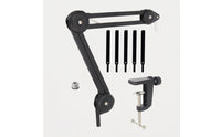 Mic Stand Arm with Desk Mount Clamp Foldable Mic Stand Arm Stable for Podcasters, Participants, Livestreaming