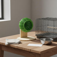 Natural Material Hanging Parrot Sleeping Cave Long-Lasting Parrot Sleeping Bed Breathable Chew-Resistant Bird Bed for Desktop