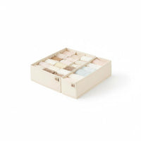 3 Pieces Compartmentalized cloth Compartment Box Space-Saving cloth Compartment Tray Foldable Drawer Organizer Breathable for Students, Adults, Parents, Bedroom, chest of drawers, Dorm Room, Office