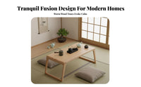 Serene-Inspired Design Japanese brew Table Space-Saving Floor Desk Multi-Functional Indoor Furniture Easy to Clean for Minimalism Lovers, Minimalists, Apartment Dwellers, floor cushion Room, Bay fenestration Area, Small areas, Bedroom