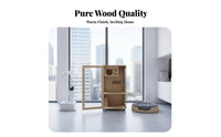 Sturdy Construction Multi-Level Feline Cabinet Spacious Interior Multi-Level Feline Enclosure Easy to Clean Pet Furniture Clear View Doors for Indoors, Indoor, Living Room, Bedroom