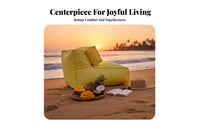 Waterproof Wind-Inflatable Sofa Foldable Air Lounger Lightweight Portable Furniture No Pump Needed for Beachand ventureers, Travelers, eventand ventureers, Beach, by the pool, Camping, public green spaces