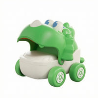 Pull-String Toy Car Open Mouth Dinosaur Toy Car Big Eyes
