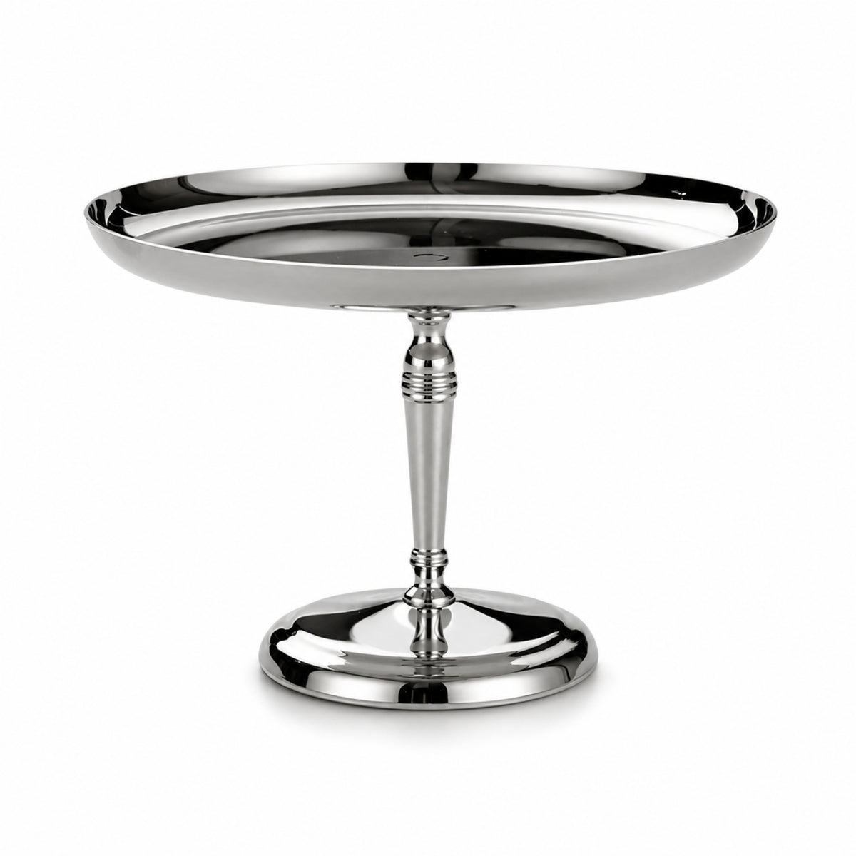 Pedestal Cake Stand Stainless Steel Cake Stand with Pedestal Mirror-Polished Silver for Hosts, Afternoon Tea, Parties