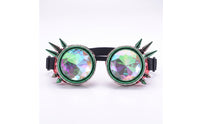 Steampunk Goggles Pointed Goggles with Spikes Mirrored Eyewear for Cosplayers, Entertainers