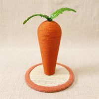Cute Carrot Cat Scratching Post Adorable Carrot Cat Scratcher Sturdy Pet Supply Vertical for Cats, Kittens, Living Room