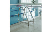 Stainless Steel Pool Handrail with Base Plate Surface-Mount Pool Handrail Polished Hardware Rustproof for Homeowners