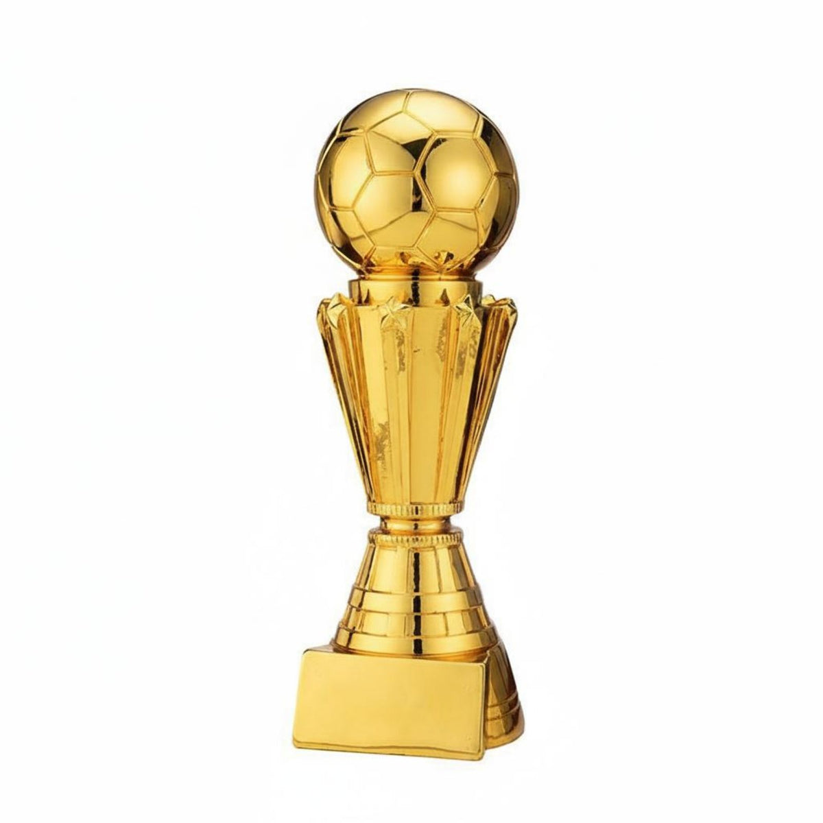 Electroplated Finish Global Championship Award Reproduction Collectible Souvenir Soccer Ball Award Realistic Simulation for Collectors, Kids