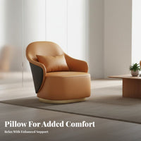 Modern design Upholstered Tub Chair dense Foam Seat Reception Furniture Enveloping Design Conversation Set Plush Fabric for Hotel Managers, Business Owners, Interior Designers, Office, Lounge, Waiting Room, Bedroom