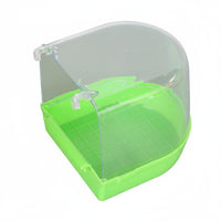 Easy to Clean Parrot Bathing Tub Clip on Design Parrot Bathing Container Transparent Bird Bathing Tub