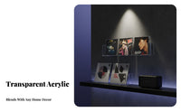 Transparent Design Clear Wall-Mounted CD Rack No-Drill Installation Display Shelf Showcase Collection Media Holder Minimalist Design for Collectors, Music Lovers, Homeowners, Living Room, Bedroom