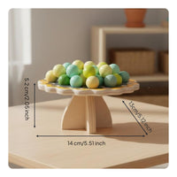 42 Pieces Wooden Blossom Balance Game Hand-Eye Coordination Training Bead Balance Toy Parent-Child Interactive Kids Stacking Beads Game for School