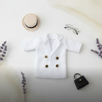 1/12 Scale Doll Coat Finely Sewn 1/12 Scale Doll Clothes Fine Workmanship Miniature Trench Coat for Hobbyists
