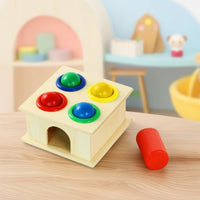 Wooden Pounding Toy Classic Wooden Mallet Compact for Infants