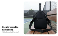 Pickleball Paddle Bag Neoprene Material Pickleball Bag Versatile Carry Choices Adjustable Strap for Athletes