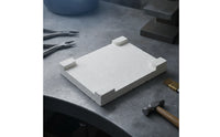 Refractory Soldering Plate Heat-Resistant Soldering Plate with Positioning Tabs Board High Temperature Work Surface Fireproof