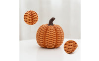 Rattan-Look Resin Pumpkin Woven Pumpkin Decor Rustic Pumpkins Vintage for Tabletop, Mantel