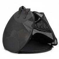 Spacious Interior Foldable Mesh Pet Tote Lightweight Foldable Mesh Pet Tent Wide Accessibleing Feline Carrier Stable Design for Travelers, Small Dog Owners, Vet Visits, Travel, Car Rides, Outdoor