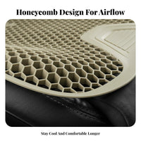 All-Season Use Silicone Car Seat Cushion Cooling Effect Breathable Non-Slip Seat Pad for Drivers, Gamers, Long Drives, Daily Commute, Travel