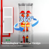 Operational Suit Storage Rack Stainless Steel Electric Uniform Dehumidifying Rack Double-Sided Design Fire Station Locker for Firefighters