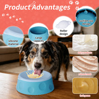 Food-Grade Silicone Slow Lick Bowl for Pets with Anti-Slip Base