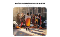 Funny Beer Bottle Suit for All Genders Beer-Themed Tunic Eye-Catching Food and Drink Outfit Fun Design for Party-& Attenders, Teenagers, Halloween Parties, German Beer Festival, Promotional Events, Stage Performances