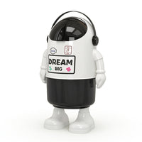 Playful Astronaut Trash Can Stylish Astronaut-Themed Trash Can Modern Space Themed Wastebasket Sturdy for Teens, Bedroom