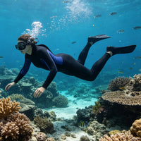 Hooded Wetsuit 3mm Full Body Wetsuit Thermal Full Body Diving Suit for Surfing, Spearfishing