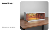 1:64 Scale Car Display Case USB Powered 1/64 Scale Car Display Case DIY Assembly