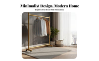 Wheeled Garment Stand Adjustable Clothing Organizer On Casters Household Storage for Homeowners, Boutique Owners, Dorm Room, Apartment