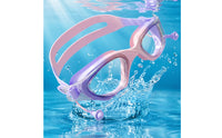 Leak-Proof Kids Swim Goggles Waterproof Swimming Goggles Wide View Eyewear Adjustable for Children, Toddlers, Pool Practice