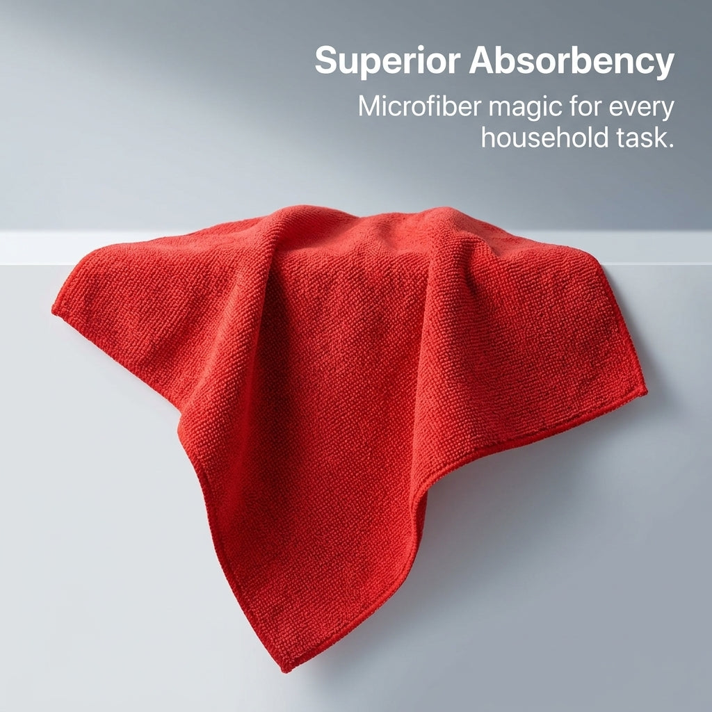 Microfiber Cleaning Cloths for Kitchen and Household, Super Absorbent Dish Drying Towel Set, Reusable for Professional Cleaners, Dishwashing