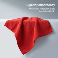 Microfiber Cleaning Cloths for Kitchen and Household, Super Absorbent Dish Drying Towel Set, Reusable for Professional Cleaners, Dishwashing
