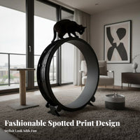 noiseless Design Cat jogning Wheel Quiet Operation Enclosed Circular Cat jogner Promotes Healthy Exercise Feline Fitness Equipment long-finaling Construction for felines, Indoor companions, Small Dogs, Indoors, Apartment, Living Room, Bedroom